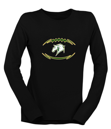 Mira Costa Mustangs Football #3 Women's LS T-Shirt