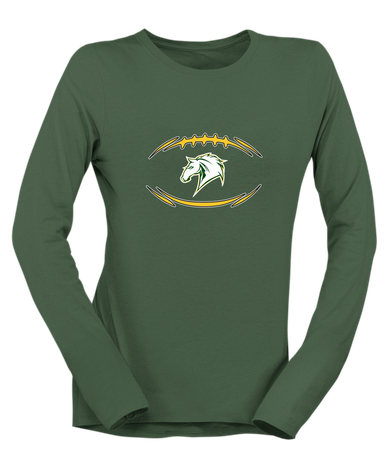 Mira Costa Mustangs Football #3 Women's Premium LS T-Shirt