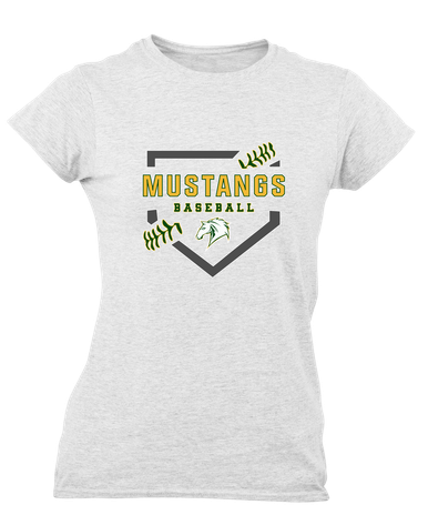 Mira Costa Mustangs Baseball #2 Women's SS T-Shirt