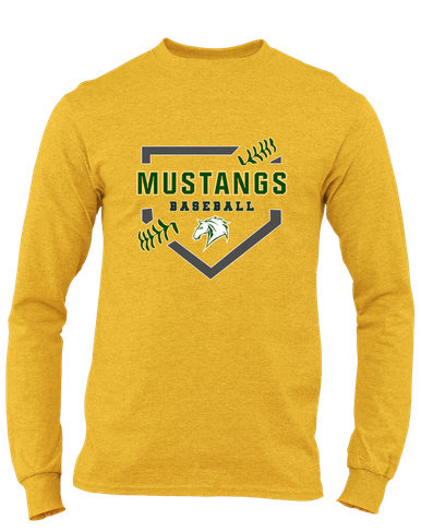 Mira Costa Mustangs Baseball #2 Men's LS T-Shirt