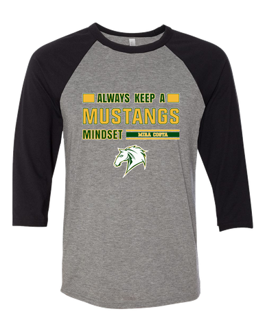 Mira Costa Mustangs Mindset Men's Baseball T-Shirt