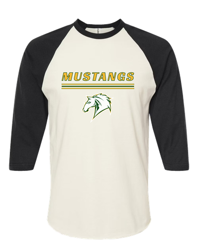 Mira Costa Mustangs Mascot #8 Women's Baseball T-Shirt