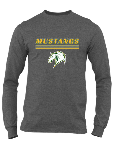 Mira Costa Mustangs Mascot #8 Men's LS T-Shirt