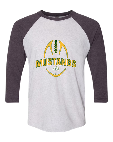 Mira Costa Mustangs Football #5 Women's Baseball T-Shirt