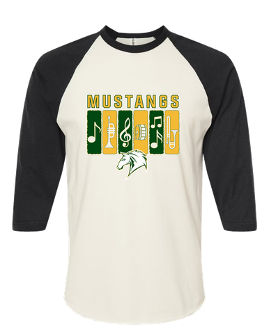 Mira Costa Mustangs Band # 2 Women's Baseball T-Shirt