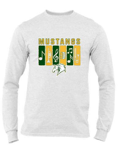 Mira Costa Mustangs Band # 2 Men's LS T-Shirt