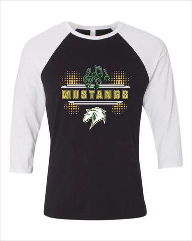 Mira Costa Mustangs Band # 3 Men's Baseball T-Shirt
