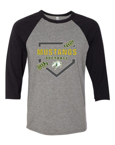 Mira Costa Mustangs Softball #2 Women's Baseball T-Shirt