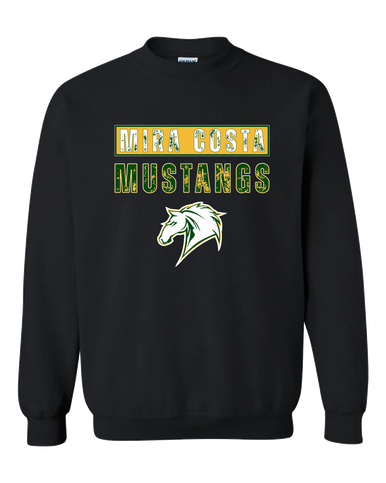 Mira Costa Mustangs Mascot #9 Men's Sweatshirt