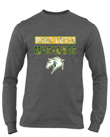 Mira Costa Mustangs Mascot #9 Men's Premium LS T-Shirt