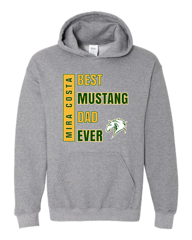 Mira Costa Mustangs Best Mustang Dad Men's Hoodie