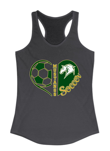 Mira Costa Mustangs Heart Soccer Women's Tank Top