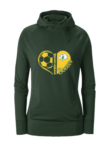 Mira Costa Mustangs Heart Soccer Women's Hoodie