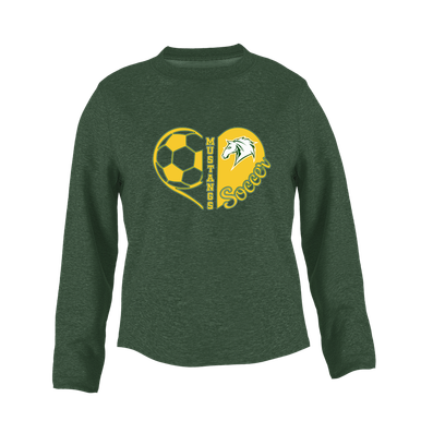 Mira Costa Mustangs Heart Soccer Women's Sweatshirt