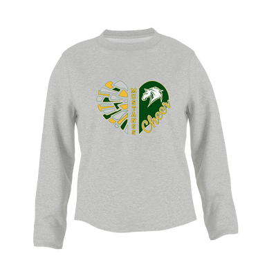 Mira Costa Mustangs Heart Cheer Women's Sweatshirt