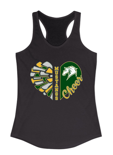 Mira Costa Mustangs Heart Cheer Women's Tank Top