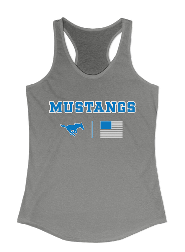 John Jay Mustangs Team Colors Flag Women's Tank Top