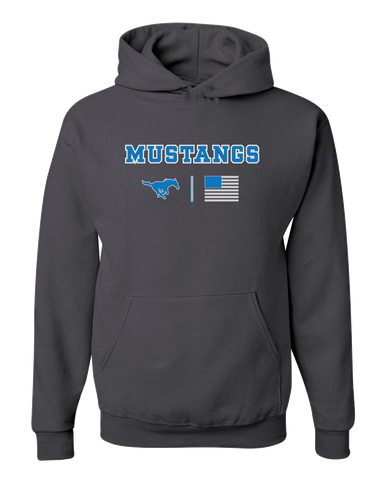 John Jay Mustangs Team Colors Flag Men's Premium Hoodie