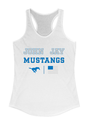 John Jay Mustangs Spirit Flag Women's Tank Top