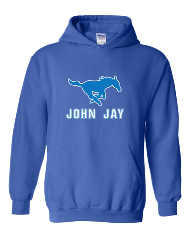 John Jay Mustangs Mascot #2 Men's Hoodie