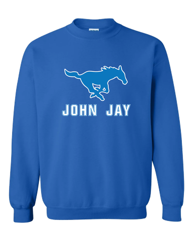 John Jay Mustangs Mascot #2 Men's Sweatshirt