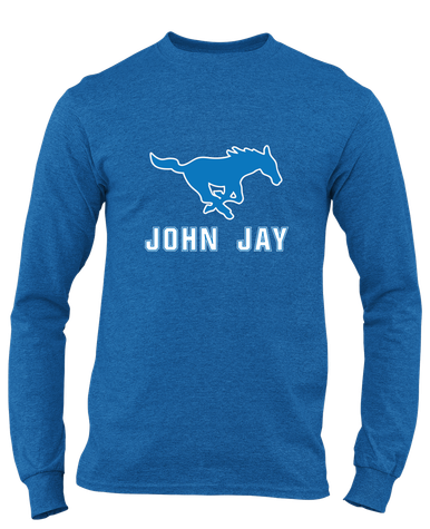 John Jay Mustangs Mascot #2 Men's LS T-Shirt