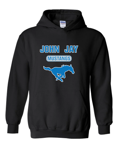 John Jay Mustangs Mascot #3 Men's Hoodie