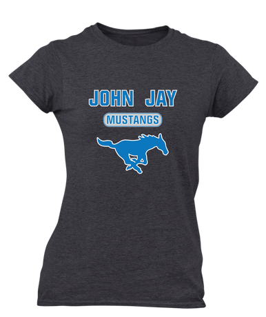John Jay Mustangs Mascot #3 Women's Premium SS T-Shirt