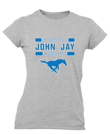 John Jay Mustangs Property Of Women's SS T-Shirt