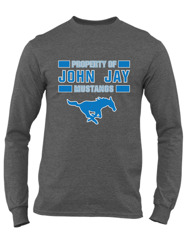 John Jay Mustangs Property Of Men's LS T-Shirt
