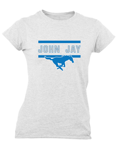John Jay Mustangs Mascot #4 Women's Premium SS T-Shirt