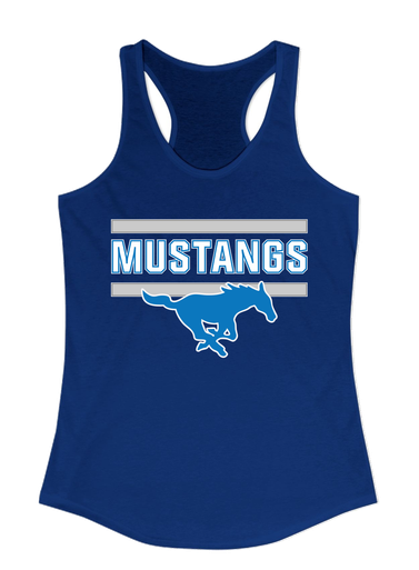 John Jay Mustangs Mascot #5 Women's Tank Top
