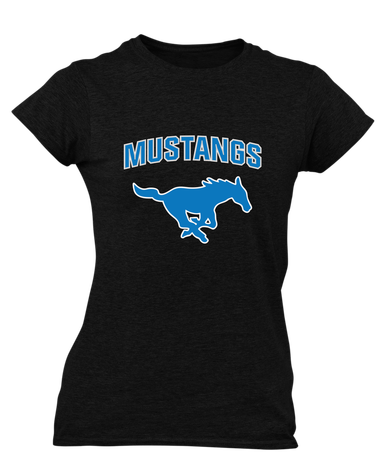 John Jay Mustangs Mascot #6 Women's Premium SS T-Shirt
