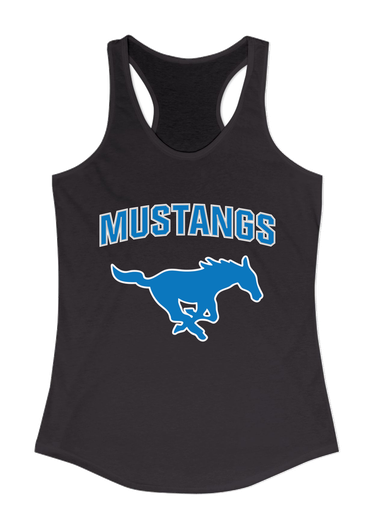 John Jay Mustangs Mascot #6 Women's Tank Top