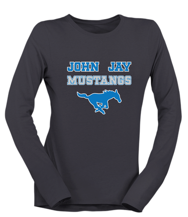 John Jay Mustangs Spirit Women's Premium LS T-Shirt