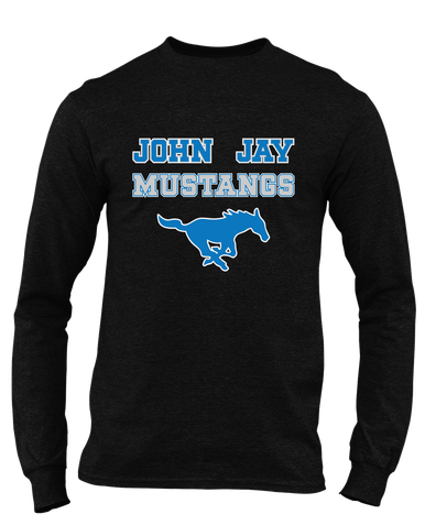 John Jay Mustangs Spirit Men's Premium LS T-Shirt