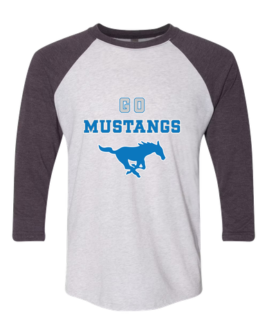 John Jay Mustangs Go Team Men's Baseball T-Shirt