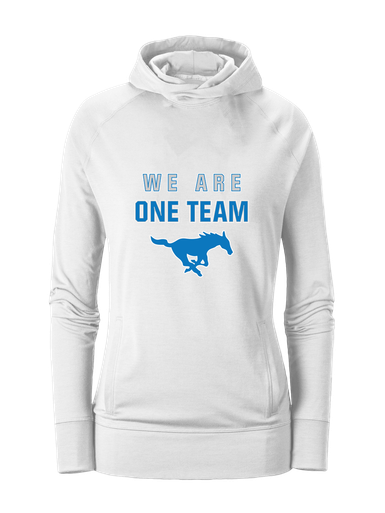 John Jay Mustangs We Are One Team Women's Hoodie