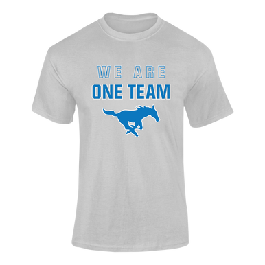 John Jay Mustangs We Are One Team Men's SS T-Shirt