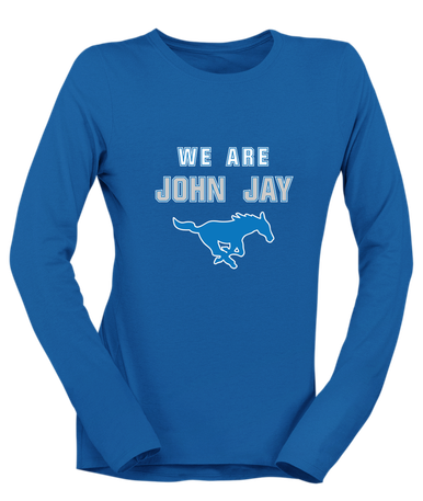 John Jay Mustangs We Are Women's LS T-Shirt