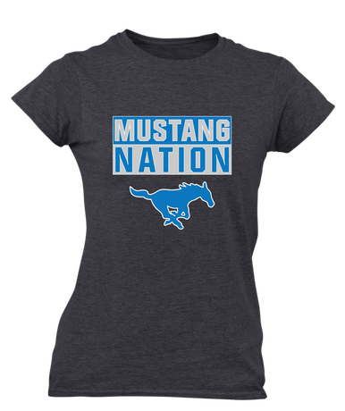 John Jay Mustangs Nation #1 Women's Premium SS T-Shirt