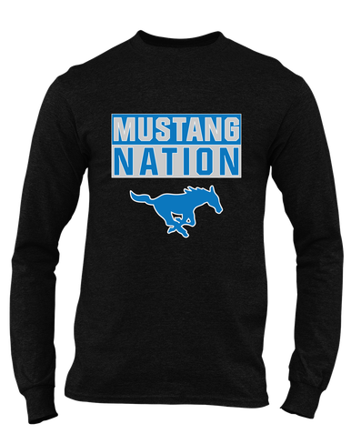 John Jay Mustangs Nation #1 Men's LS T-Shirt