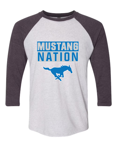 John Jay Mustangs Nation #1 Women's Baseball T-Shirt
