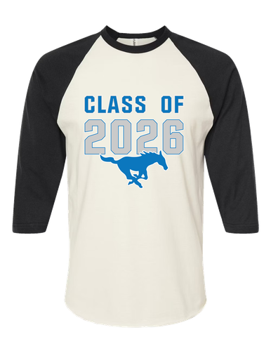 John Jay Mustangs Class of 2026 Men's Baseball T-Shirt