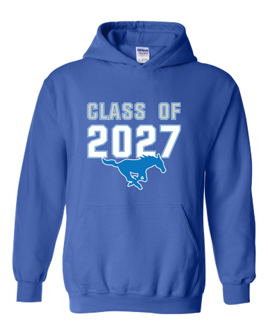 John Jay Mustangs Class of 2027 Men's Hoodie