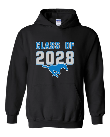 John Jay Mustangs Class of 2028 Men's Hoodie