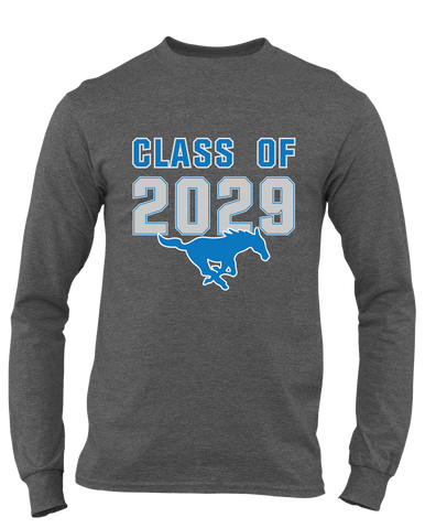 John Jay Mustangs Class of 2029 Men's LS T-Shirt