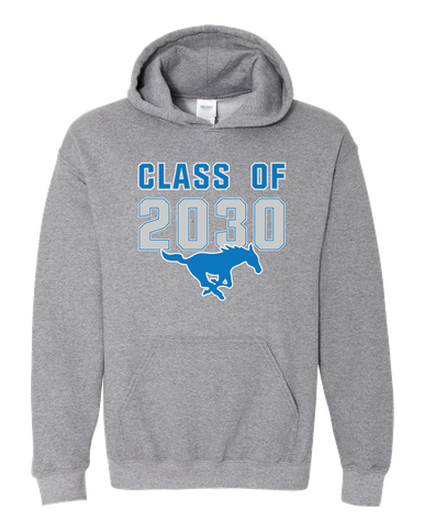 John Jay Mustangs Class of 2030 Men's Hoodie