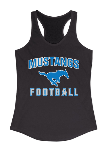 John Jay Mustangs Football #1 Women's Tank Top