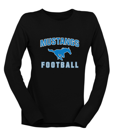 John Jay Mustangs Football #1 Women's Premium LS T-Shirt